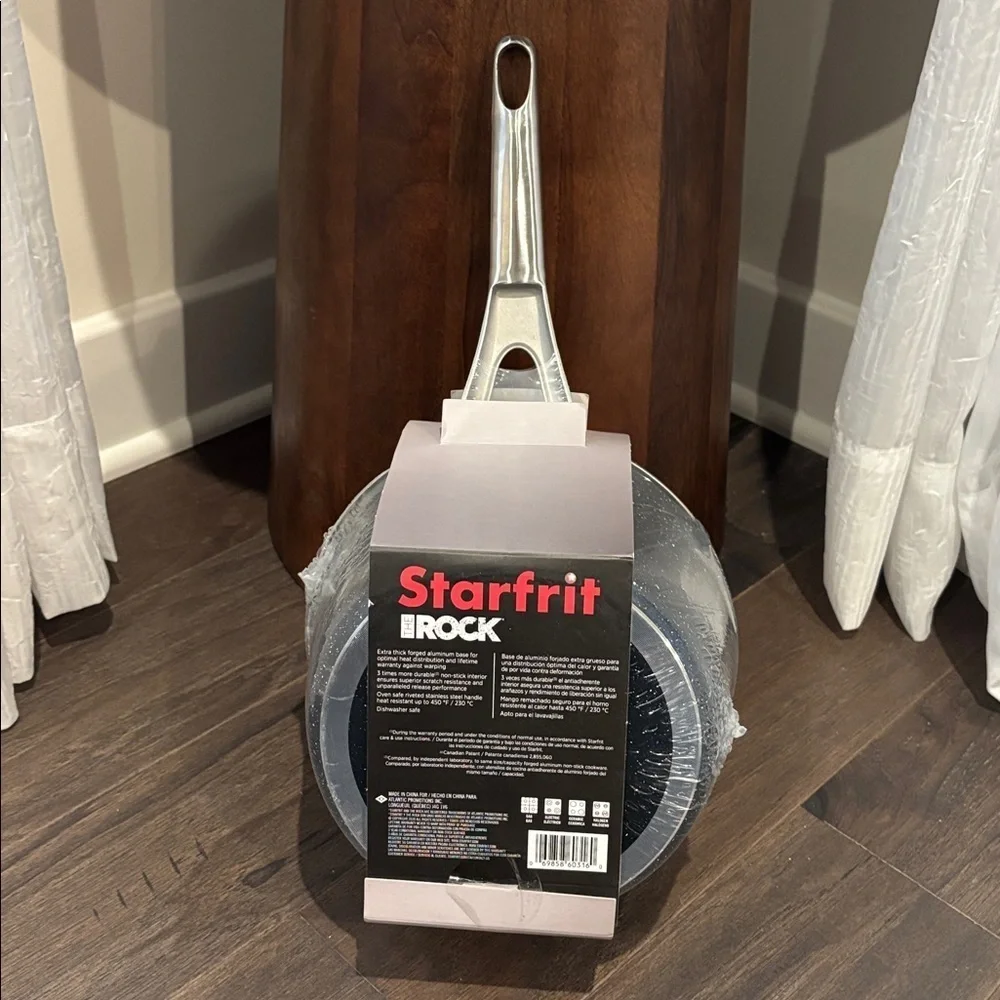 The Rock Starfrit 3 qt.saucepan w/lid,nothing sticks,never warps,stove,oven